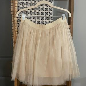 Tulle nude skirt
